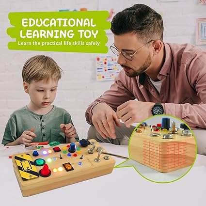 Montessori Wooden Busy Board