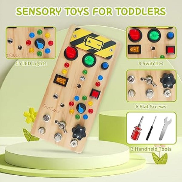 Montessori Wooden Busy Board