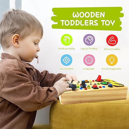 Montessori Wooden Busy Board