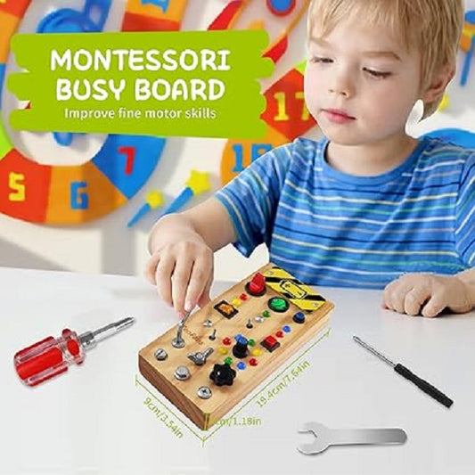 Montessori Wooden Busy Board