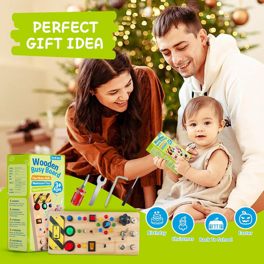 Montessori Wooden Busy Board